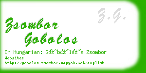 zsombor gobolos business card